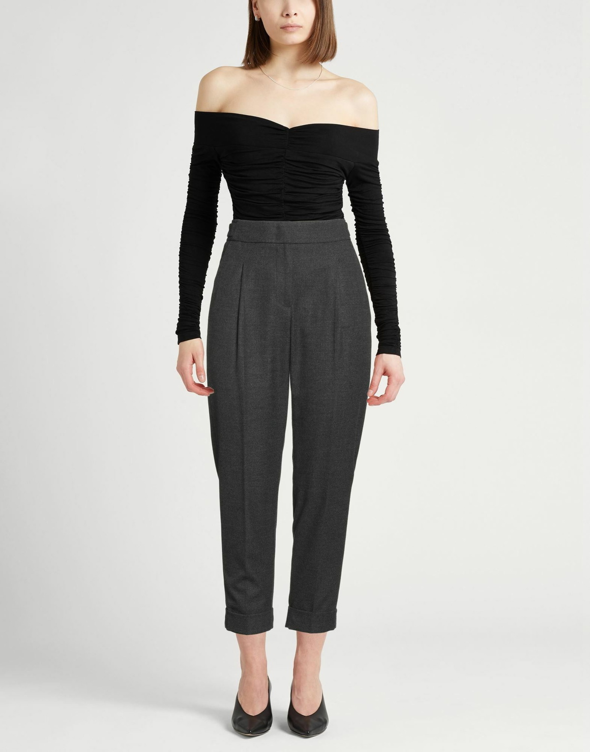 Peserico Womens Pants Charcoal