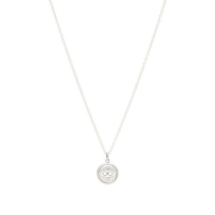 Photo: Neighborhood Men's Button Necklace in Silver 