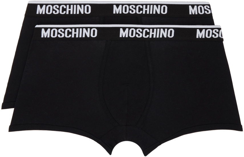 Moschino Two-Pack Black Boxers