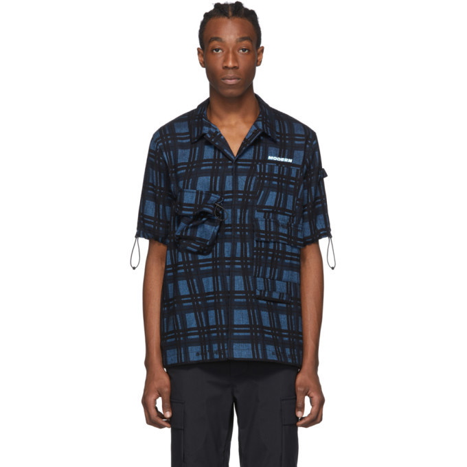 Photo: Off-White Blue Check Voyager Short Sleeve Shirt