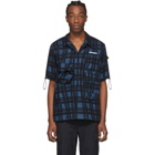 Off-White Blue Check Voyager Short Sleeve Shirt