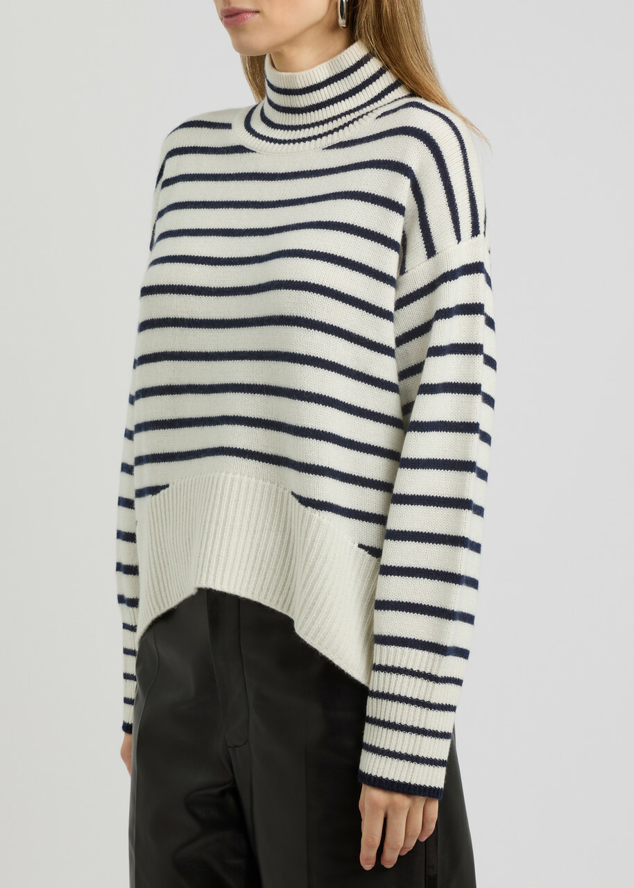 Aexae Striped-intarsia Cashmere Jumper Stripe
