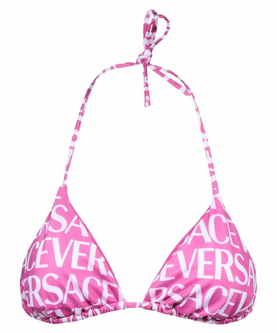 水着・ビーチグッズその他 VERSACE Versace Treasure bikini top Pink 10014061A12919 Versace Treasure Bikini Top Print | VERSACE US