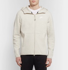 Nike - Sportswear Mélange Cotton-Blend Tech Fleece Zip-Up Hoodie - Men - Gray