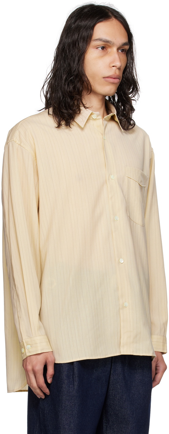 AFTER PRAY Beige Striped Shirt