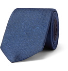 Missoni - 7cm Logo Silk-Jacquard Tie - Blue