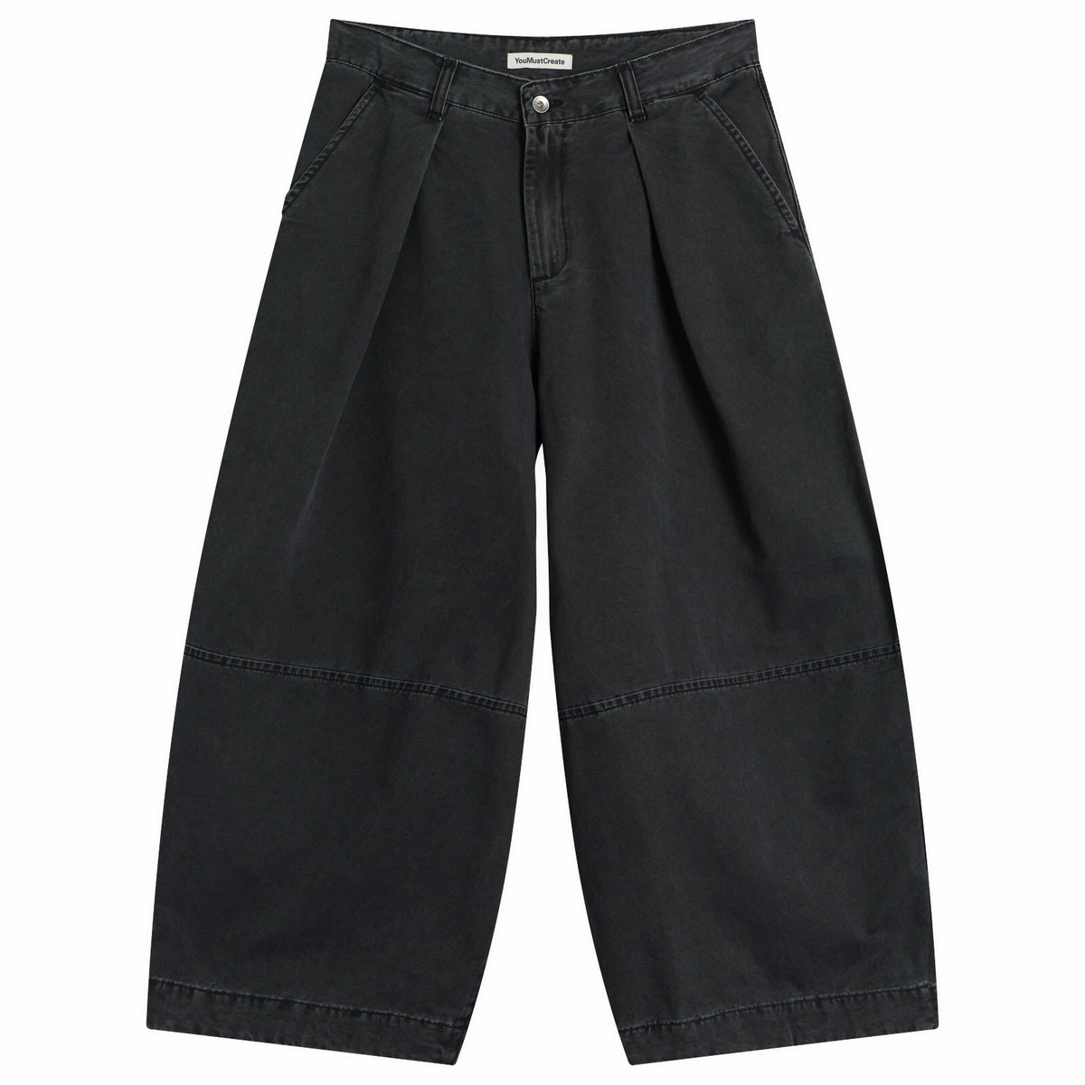 YMC Women's Deadbeat Denim Trousers in Charcoal