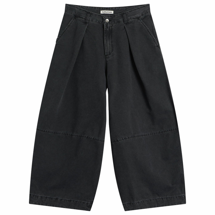 Photo: YMC Women's Deadbeat Denim Trousers in Charcoal