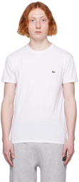 Lacoste White Crewneck T-Shirt