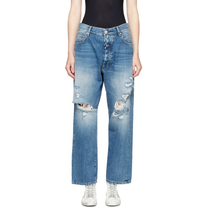 Photo: Unravel Indigo Distressed Baggy Boy Jeans