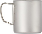 Snow Peak Silver Titanium Double Wall Mug, 450 ml