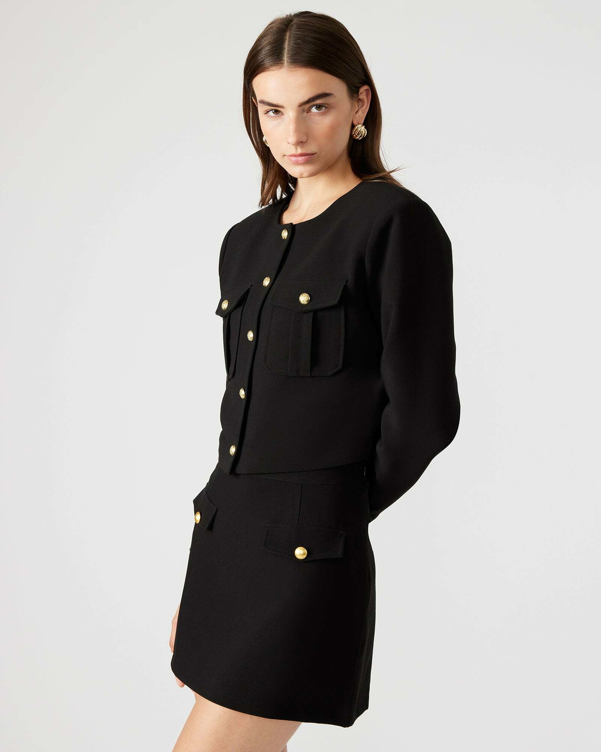 Steve Madden Cosette Blazer Jacket in Black