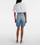 Slvrlake High-rise denim Bermuda shorts