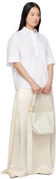 Jil Sander White A-Line Maxi Skirt
