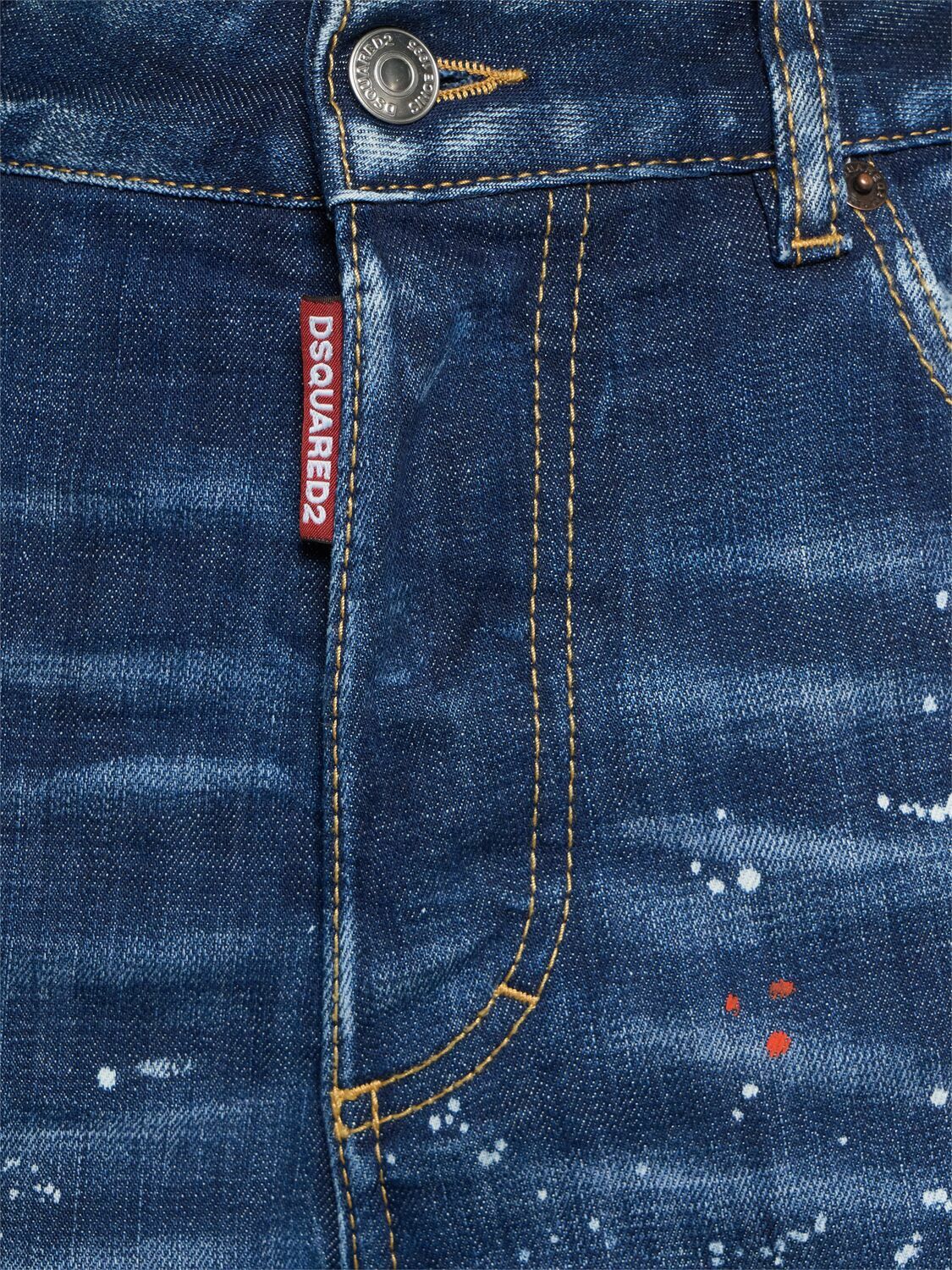 DSQUARED2 Boston High Rise Straight Jeans Dsquared2