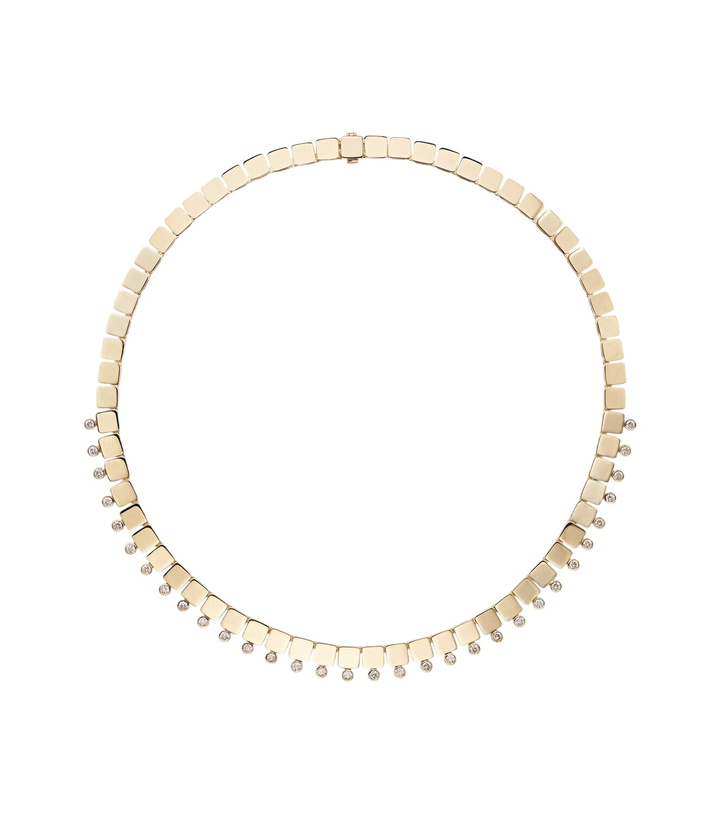 Photo: Ileana Makri 18kt gold necklace with diamonds