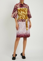 Dries Van Noten Doralia Printed Cotton Mini Shirt Dress Multicoloured 1