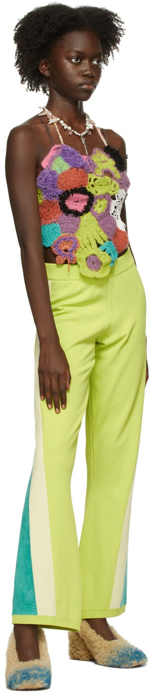 Marco Rambaldi Green Contrast Track Lounge Pants