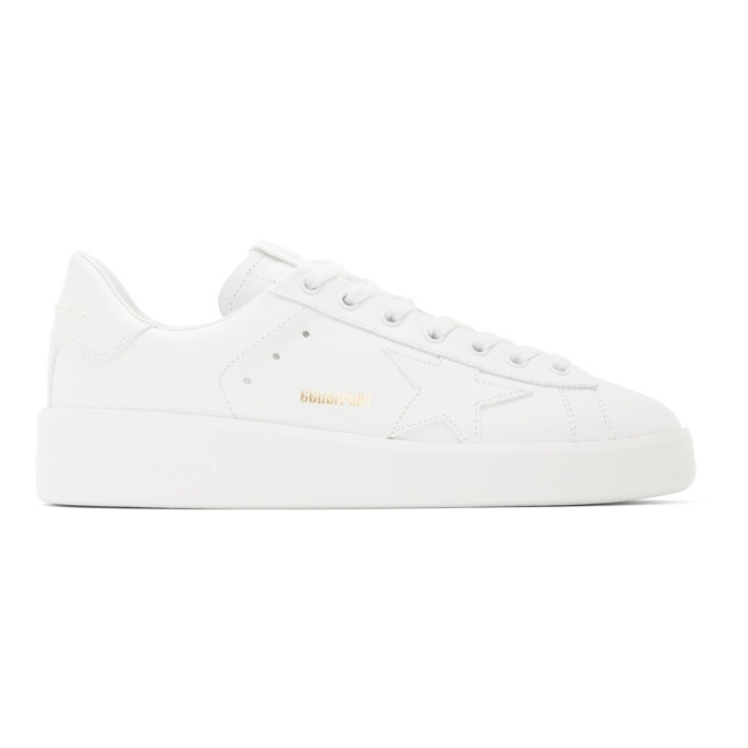 Photo: Golden Goose White Pure Star Sneakers
