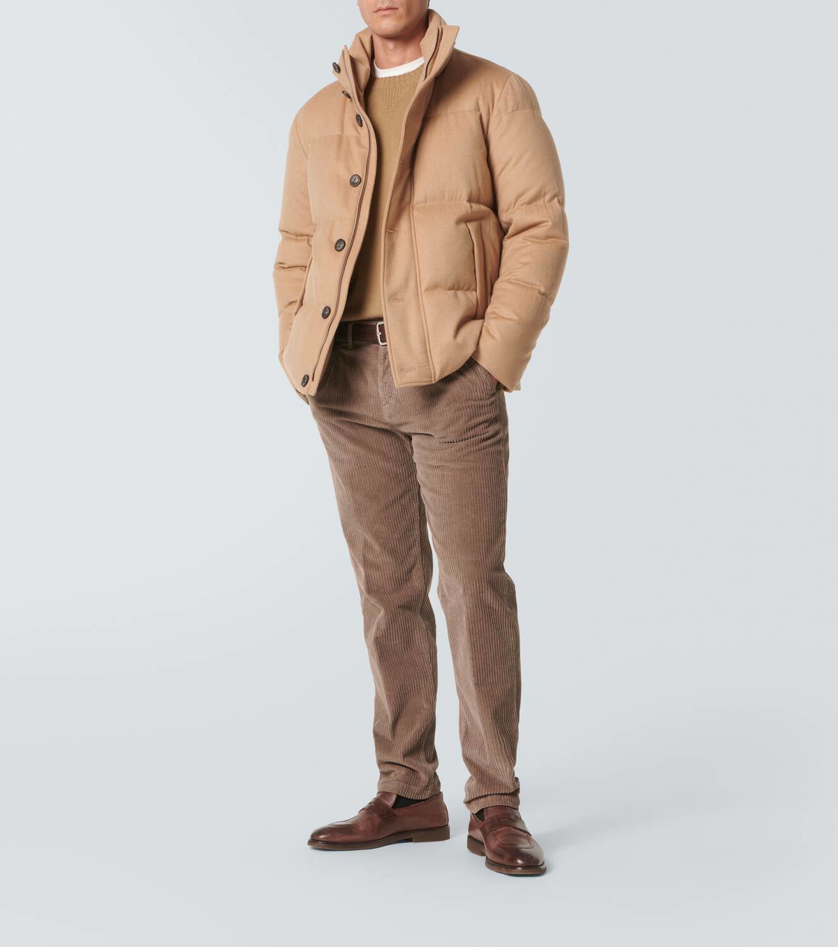 ダウンジャケット・コート HERNO Camel nylon down jacket (PI0650DICM0512017Z 2157) 2000016123210_1.jpg?crop=