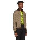 Gucci Brown GG Zip Sweater