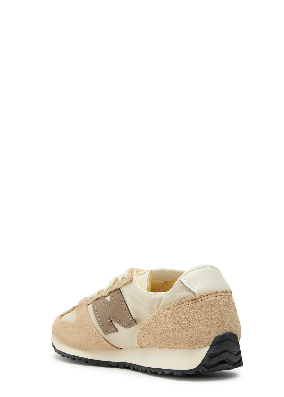 New Balance 471 Panelled Brushed Suede Sneakers White