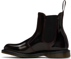 Dr. Martens Burgundy Flora Arcadia Chelsea Boots