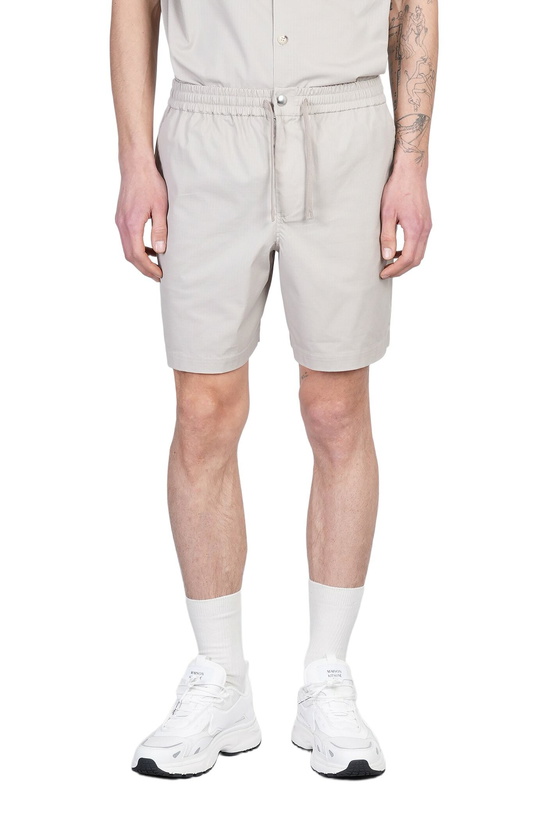 Photo: Maison Kitsuné Shorts In Grey Cotton