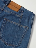 Acne Studios - Straight-Leg Panelled Embroidered Padded Jeans - Blue