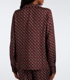 Dôen Rania paisley silk-blend blouse
