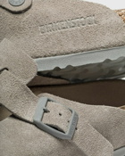 Birkenstock Boston Sfb Suede Grey - Mens - Sandals & Slides