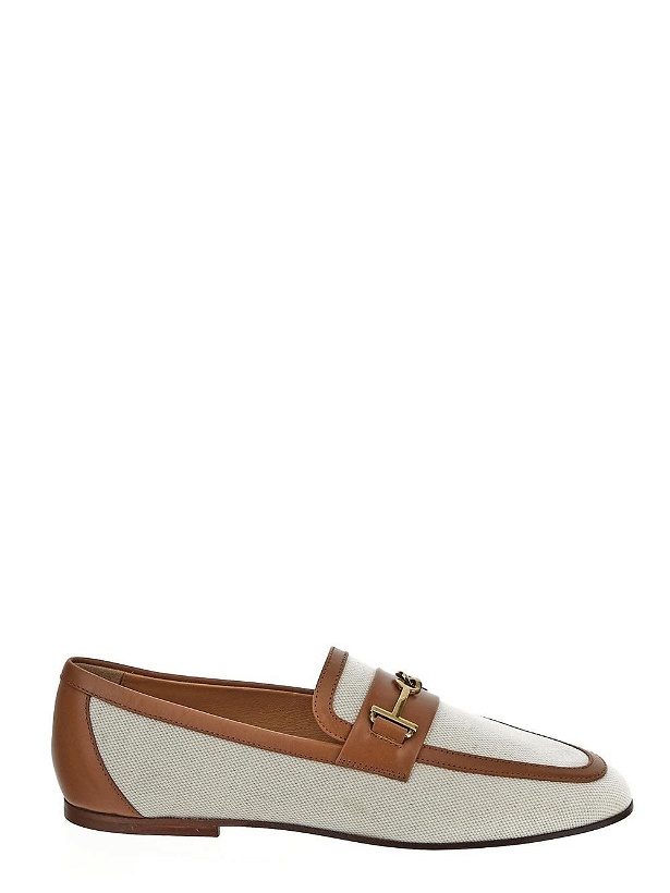 Photo: Tod's Fabric And Leather Loafers