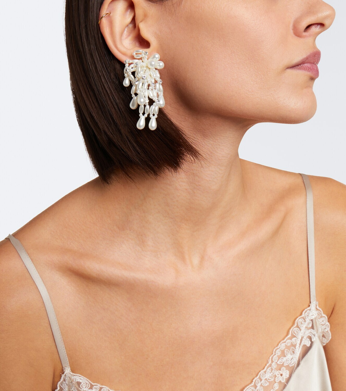 Simone Rocha Crystal-embellished drop earrings