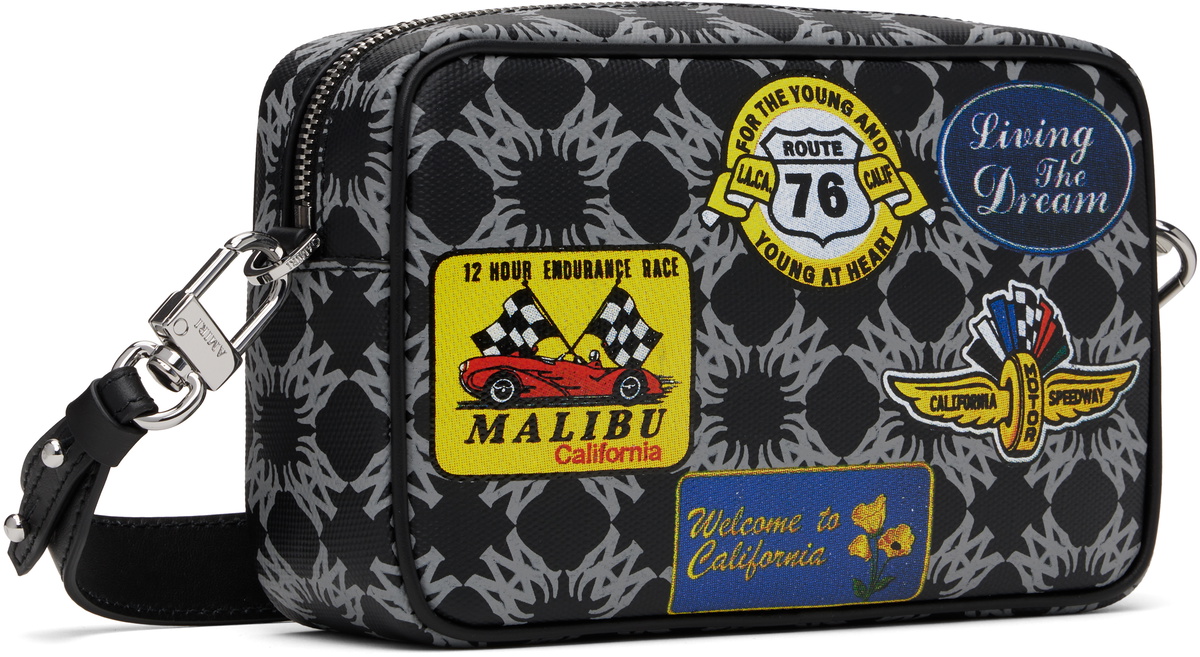 AMIRI Black & Gray Station Patch Camera Case Bag Amiri
