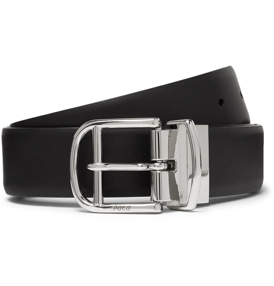 Polo Ralph Lauren - 3cm Black and Brown Reversible Leather Belt - Men -  Black