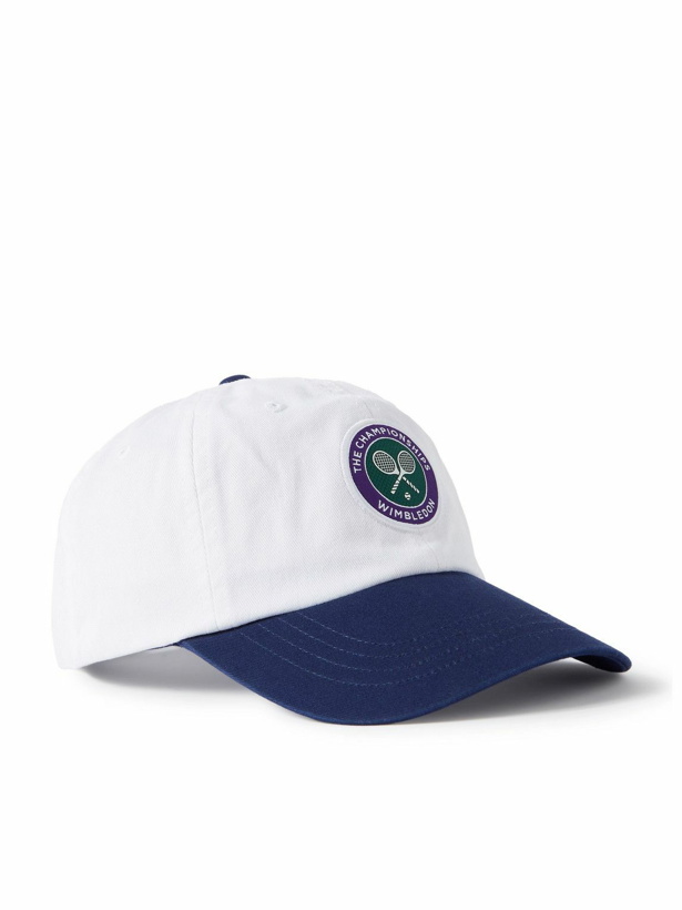 Photo: Polo Ralph Lauren - Wimbledon Appliquéd Colour-Block Cotton-Twill Baseball Cap