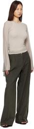 OUR LEGACY Brown Bridge Chino Trousers