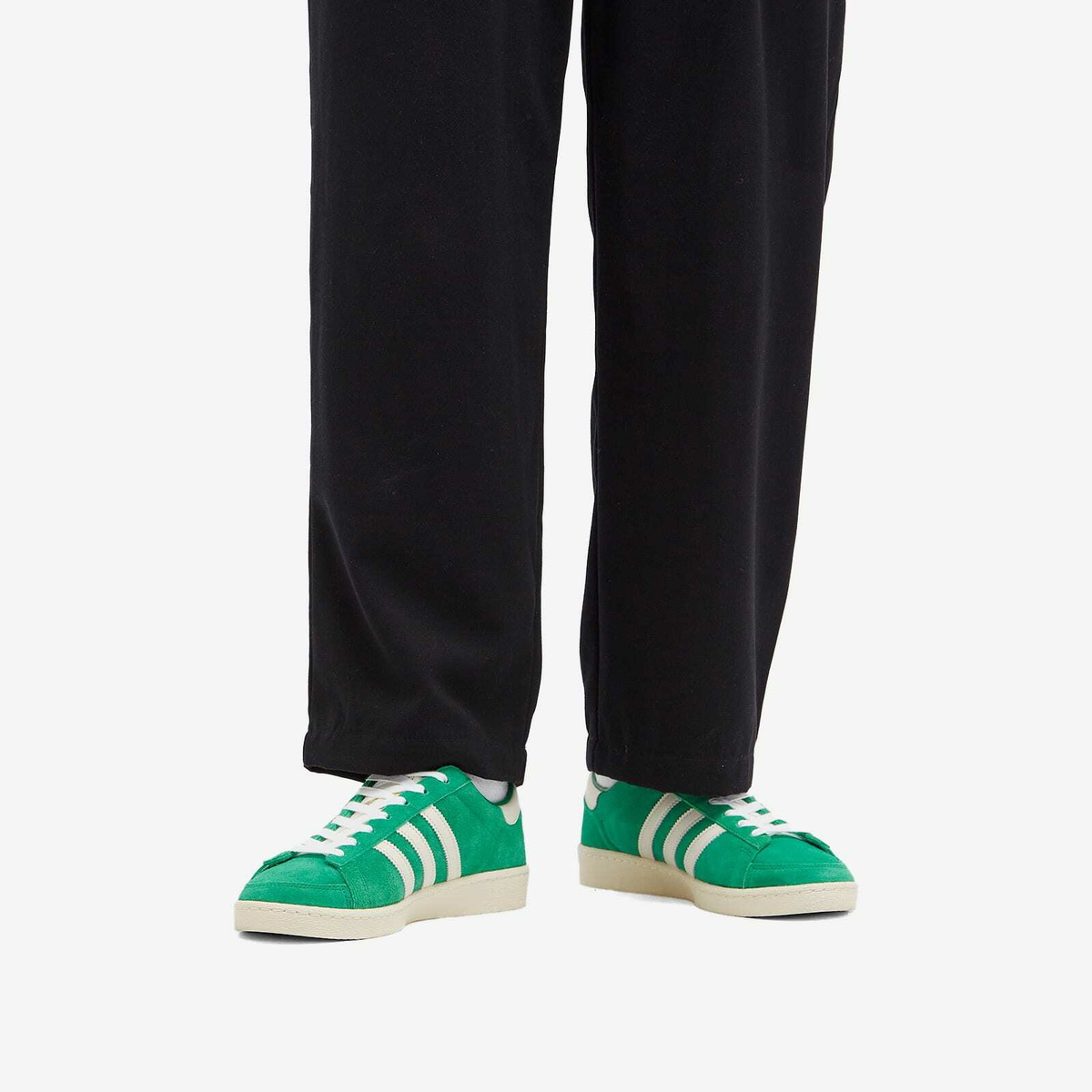 Adidas Jabbar Lo Sneaker in Green Glow/Cream White/Gold adidas