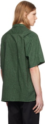 Pilgrim Surf + Supply Green Sam Paisley Short Sleeve Shirt