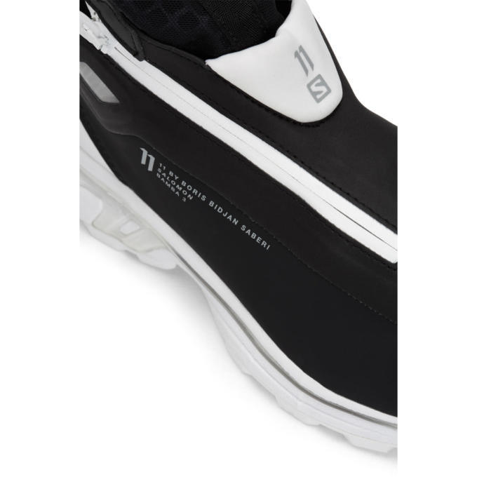 Boris Bidjan Saberi Black and White Salomon Edition Nordic Hybrid Sneakers