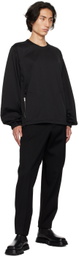 Jil Sander Black Zip Sweatshirt