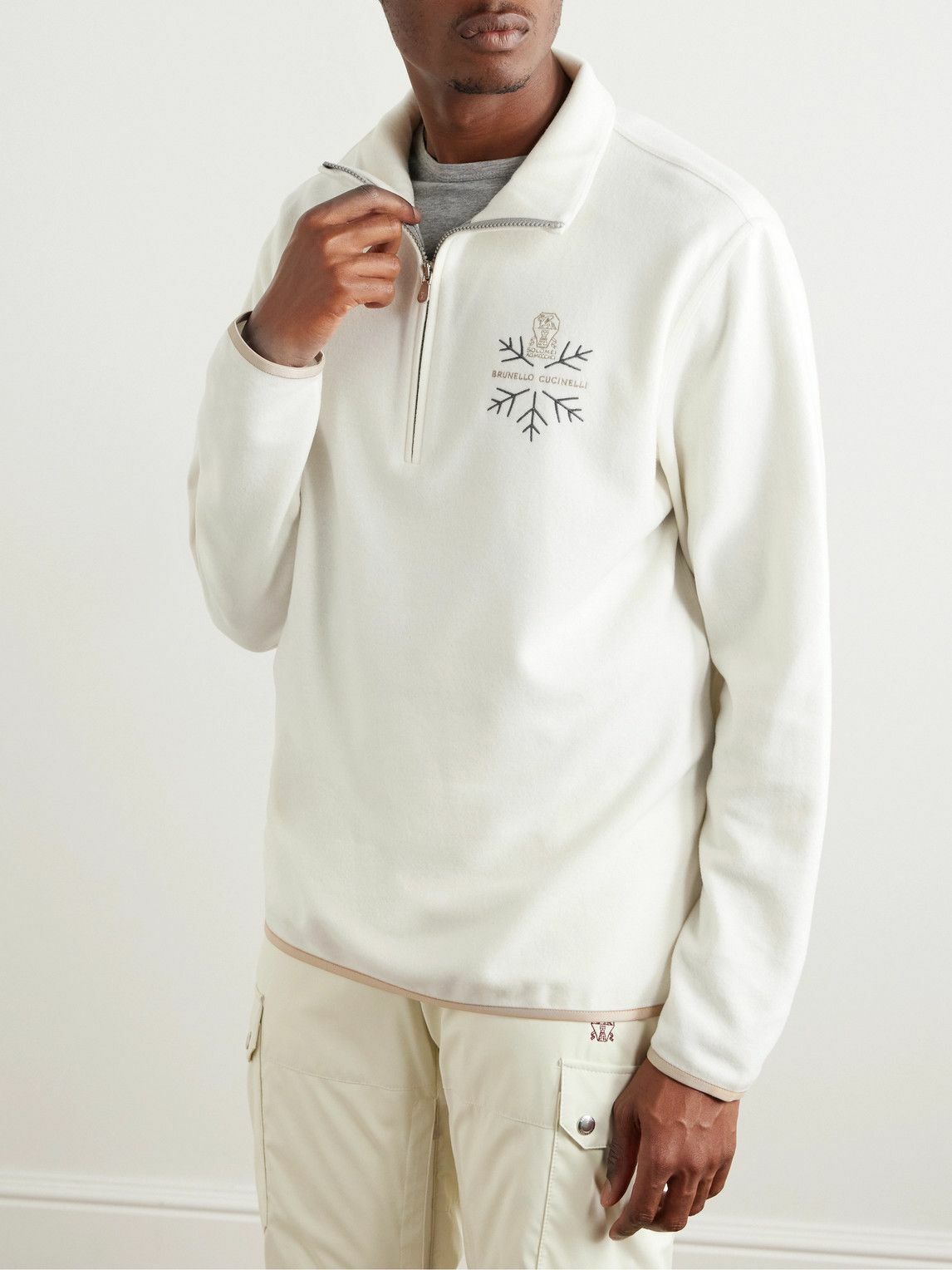 関送込◆BRUNELLO CUCINELLI◆フーディ Brunello Cucinelli Hooded sweatshirt with side stripe detail