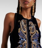 Etro Paisley velvet vest