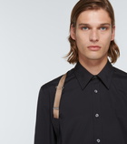 Alexander McQueen - Embellished cotton-blend shirt