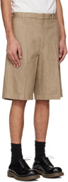 Jil Sander Beige Lightweight Denim Shorts