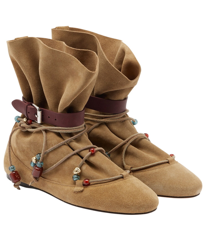 Photo: Isabel Marant Letiz suede ankle boots