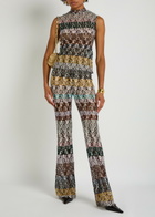 Missoni Striped Metallic-knit Trousers Multicoloured