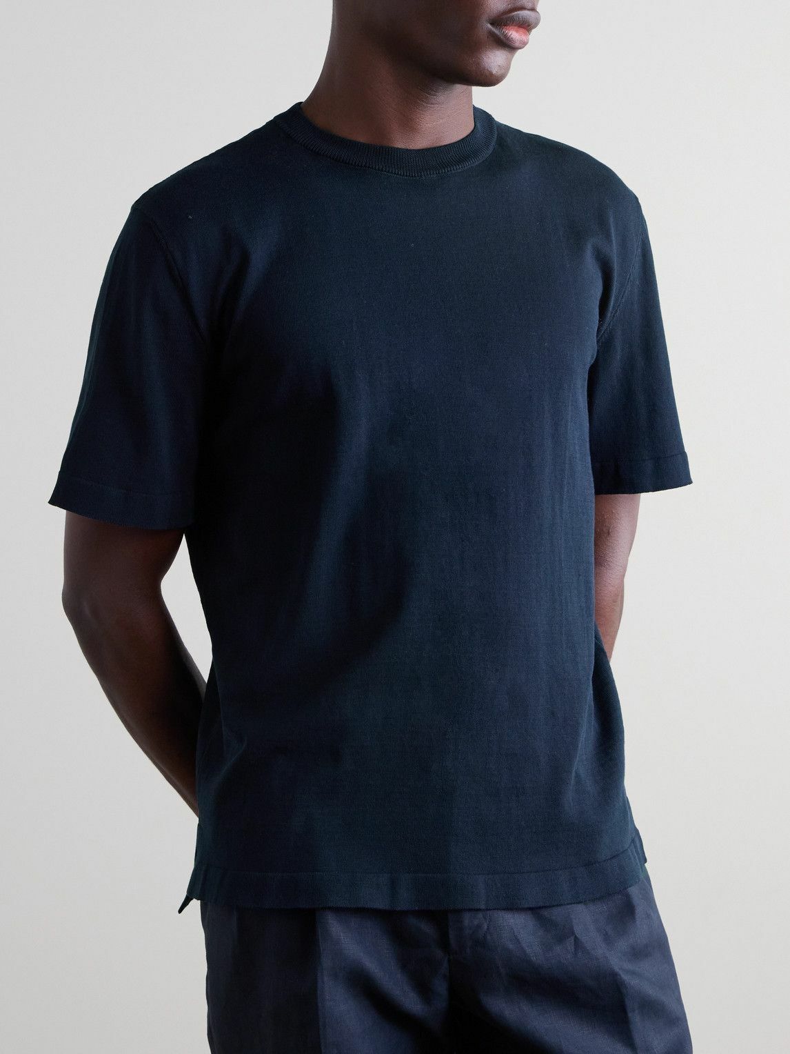 Rubinacci - Sorrento Cotton-Jersey T-Shirt - Blue