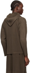 HOMME PLISSÉ ISSEY MIYAKE Khaki Monthly Color April Hoodie