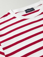 Armor Lux - Slim-Fit Striped Cotton-Jersey T-Shirt - Red